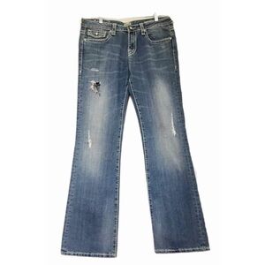 ANONAME Joelle Boot Distressed Embellished Jeans